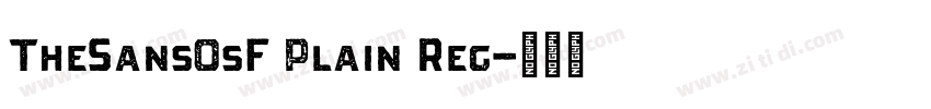 TheSansOsF Plain Reg字体转换
